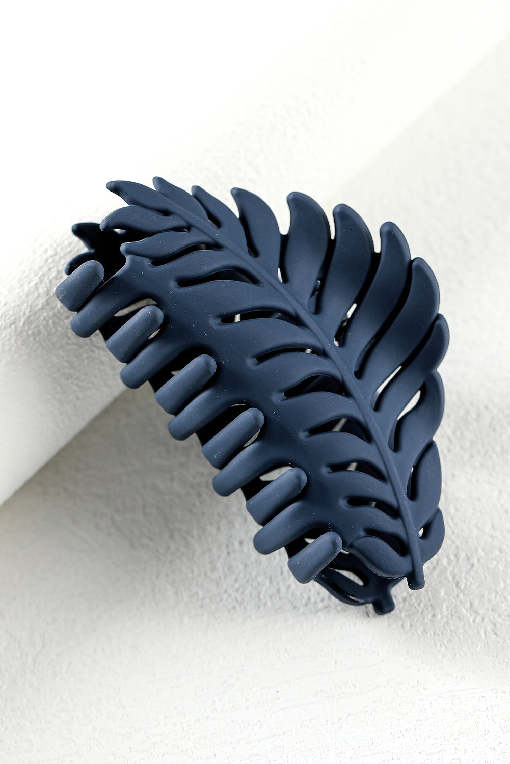 Tropical Leaf Frosted Hair Claw Clip