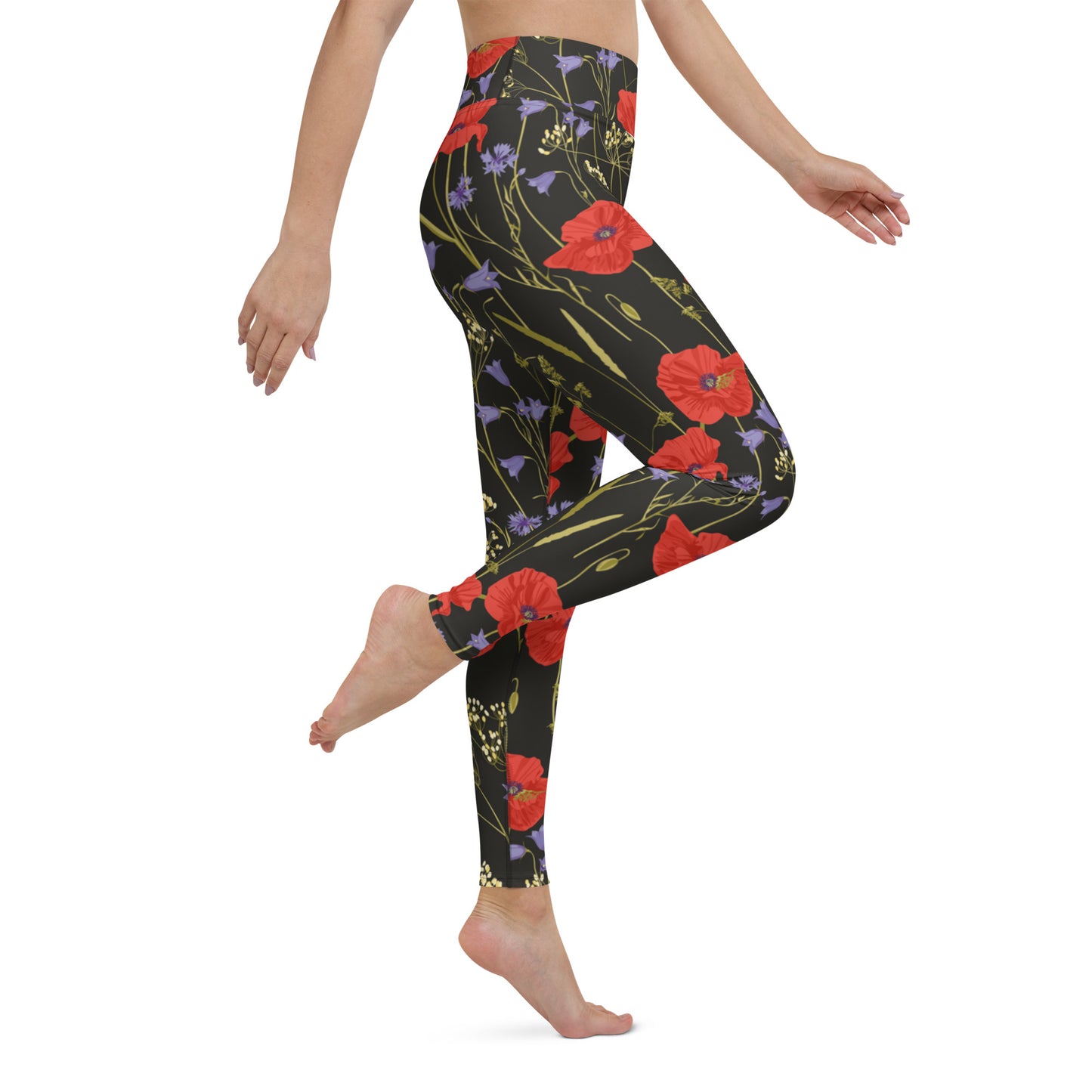 Floral Yoga Leggings - Floral Print, Festival Leggings Cute Leggings
